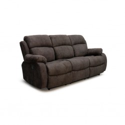 Godiva Recliner 3Str Fabric Brown