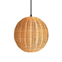 Pendant Lamp Rattan & Metal D25cm