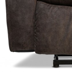 Godiva Recliner 3 Str Fabric Brown
