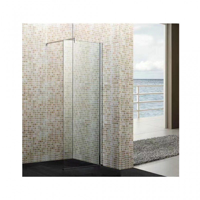Shower Cabin Fixed Glass Panel Without Base S726
