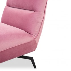 Lunar Accent Chair Pink Col Fab