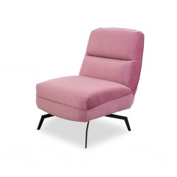 Lunar Accent Chair Pink Col Fab