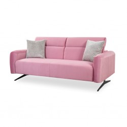 Lunar 3 Seater Pink Col Fab