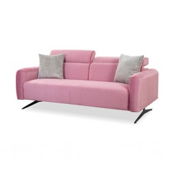 Lunar 3 Seater Pink Col Fab