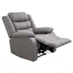 Tavana Single Recliner Grey Fabric