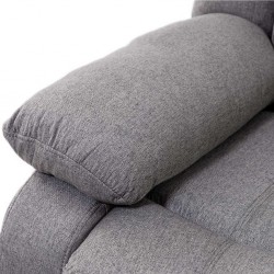 Tavana Single Recliner Grey Fabric