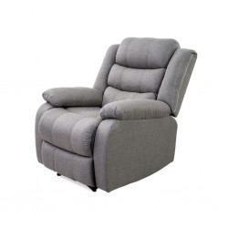 Tavana Single Recliner Grey Fabric