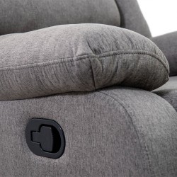 Tavana Single Recliner Grey Fabric