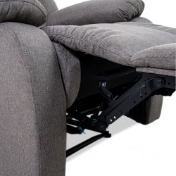 Tavana Single Recliner Grey Fabric
