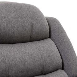 Tavana Single Recliner Grey Fabric