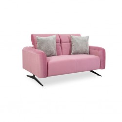 Lunar 2 Seater Pink Col Fab