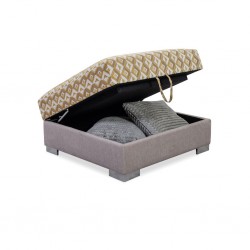 Belluti 3+2 & Ottoman In Spin Linen Fab