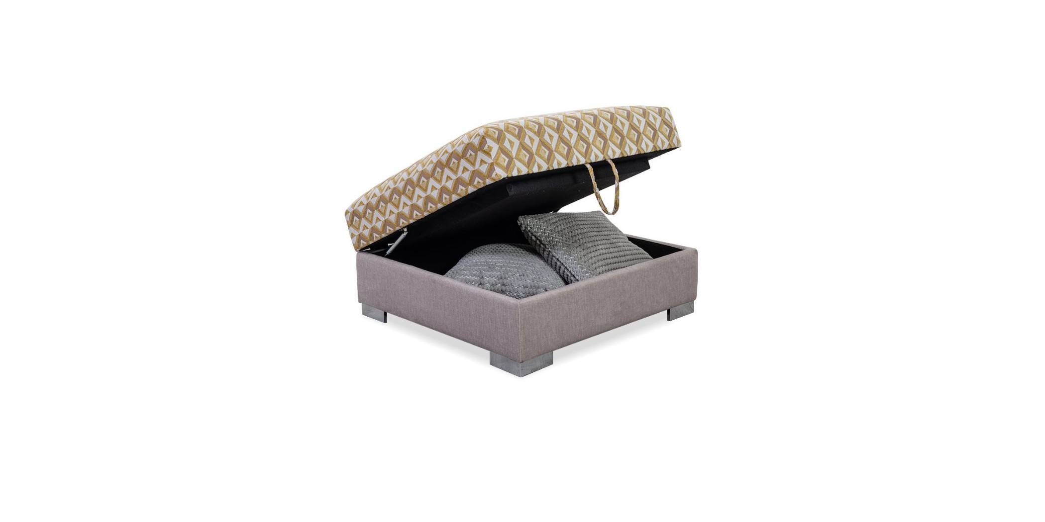 Belluti 3+2 & Ottoman In Spin Linen Fab