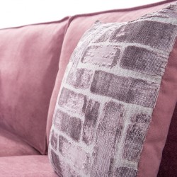 Hunter 3 Seater Pink Col Fab