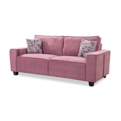 Hunter 3 Seater Pink Col Fab