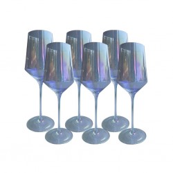 Wine Glass 6 pcs Multicolored Standard