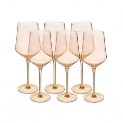 Wine Glass 6 pcs Amber Standard