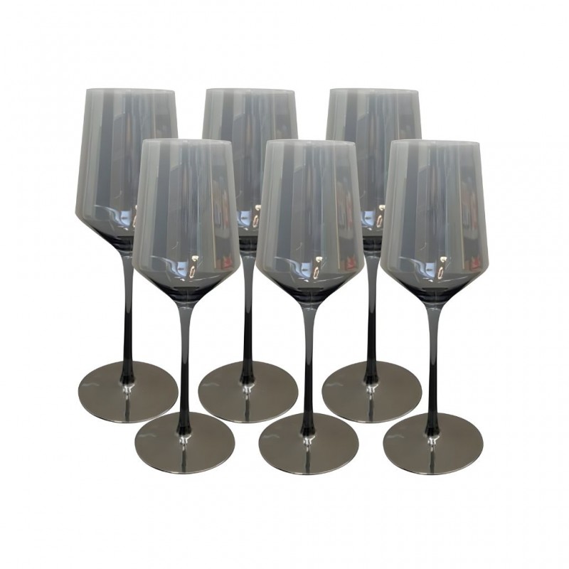 Wine Glass 6 pcs Grey Standard
