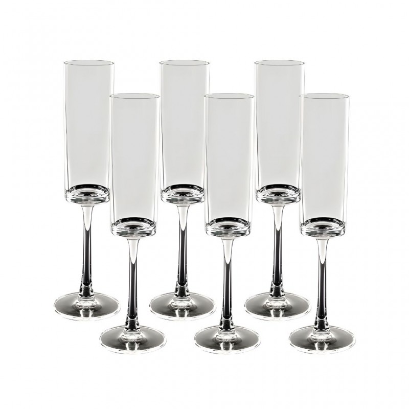 Champagne Glass 6 pcs Transparent Champagne Glass 6 pcs Transparent