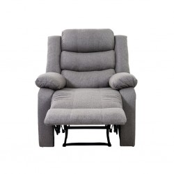 Tavana Single Recliner Grey Fabric