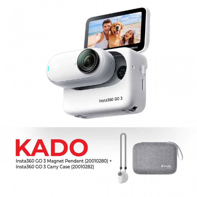 Insta360 GO 3 (64GB) & Free Insta360 GO 3 Magnet Pendant + Insta360 GO 3 Carry Case Insta360 GO 3 (64GB) & Free Insta360 GO 3 Magnet Pendant + Insta360 GO 3 Carry Case
