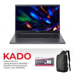 Acer Extensa Laptop Core i5 1235U Grey & Free Laptop Backpack + ZoneAlarm Extreme Security