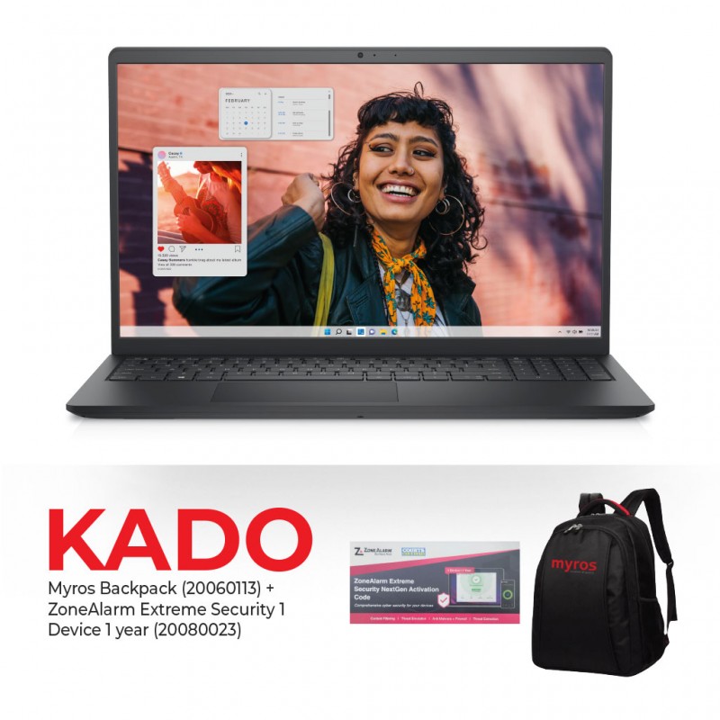 Dell Inspiron 3530 CORE i3 BLACK & Free Myros Backpack + ZoneAlarm Extreme Security Dell Inspiron 3530 CORE i3 BLACK & Free Myros Backpack + ZoneAlarm Extreme Security