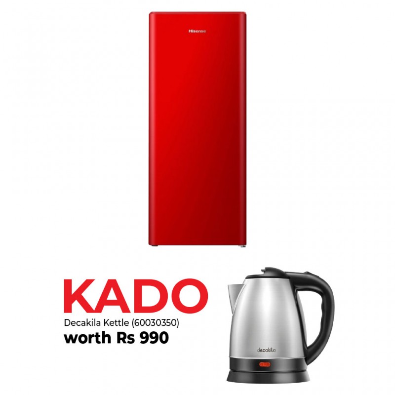 Hisense RR220D4BRE Refrigerator & Free Decakila KEKT031M Stainless Steel Kettle Hisense RR220D4BRE Refrigerator & Free Decakila KEKT031M Stainless Steel Kettle
