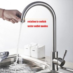 Diplomat Mixer Tap Curved Style Mate Silver Kitchen Mixer 6001-1
