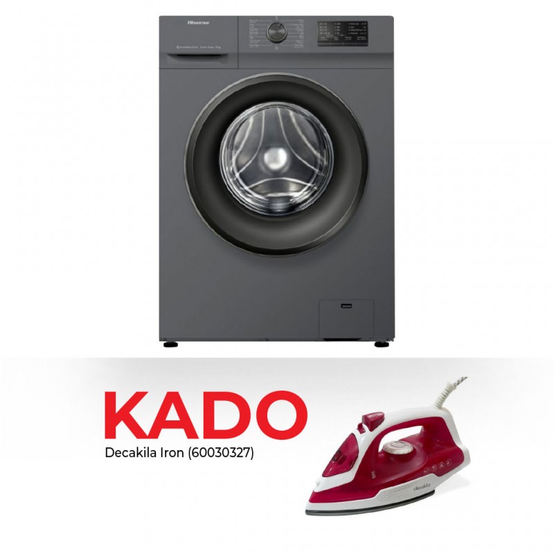 Hisense WD3S8043BT Washer-Dryer & Free Decakila KEEN002R Steam Iron Hisense WD3S8043BT Washer-Dryer & Free Decakila KEEN002R Steam Iron
