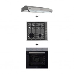 Defy DHG602 Built-in Hob + Defy DBO486E Built-in Oven + Defy DCH60SS Cooker Hood