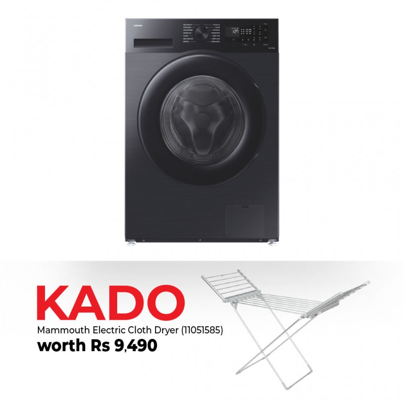 Samsung WW11CGC04DAB Washing Machine & Free Mammouth MCD-260 1820x540x1080mm Electric Cloth Dryer Samsung WW11CGC04DAB Washing Machine & Free Mammouth MCD-260 1820x540x1080mm Electric Cloth Dryer