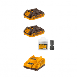 Ingco COSLI23048 Lithium Ion 2PCS Combo Kit