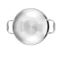 Vinod EDPTKD30 30cm 5.5L Platinum Extra Deep Kadai With S/S Lid