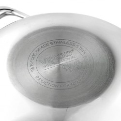 Vinod PTKD40 40cm 12L Platinum Kadai With S/S Lid