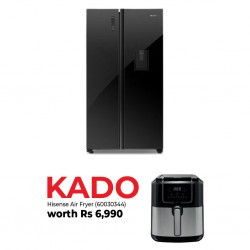 Hisense RS519N4WBF Refrigerator & Free Hisense H04AFBK1S1 Air Fryer
