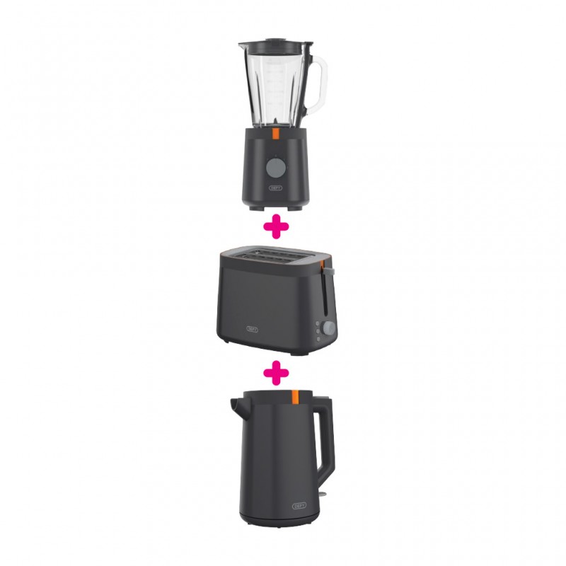 Defy WK 4215 G 1.7L Kettle & Defy TA 4220 G 2 Slice Toaster & Defy TB 6260 G 1.5L Table Blender Defy WK 4215 G 1.7L Kettle & Defy TA 4220 G 2 Slice Toaster & Defy TB 6260 G 1.5L Table Blender