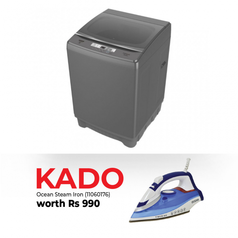 Ocean OTL 1520PS Washing Machine & Free Ocean OCSI2980Z 2200W Blue Steam Iron 2YW