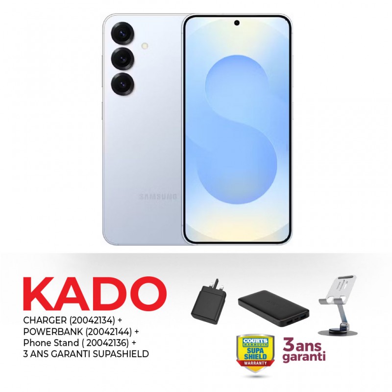 Samsung Galaxy S25 Blue & Free CHARGER + POWERBANK + PHONE STAND + 3 Years Supashield Warranty
