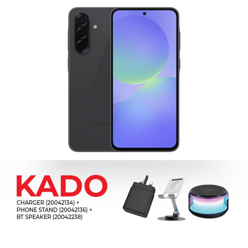 Samsung Galaxy A36 5G (8GB+128GB) Black & Free CHARGER AS--CS288 KIT 3A + BT SPEAKER AS-BS20 + PHONE STAND AS-TS626 Samsung Galaxy A36 5G (8GB+128GB) Black & Free CHARGER AS--CS288 KIT 3A + BT SPEAKER AS-BS20 + PHONE STAND AS-TS626