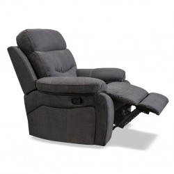 Burlington Single Recliner in Pewter Col Fab