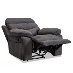 Burlington Single Recliner in Pewter Col Fab