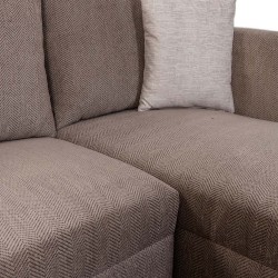 Conrad Sofa Corner Static Chenille Mocha Colour