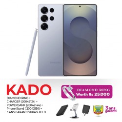 Samsung Galaxy S25 Ultra Titanium Silverblue 12GB/512GB & Free CHARGER + POWERBANK + PHONE STAND +3 Yrs Supasheild+ Diamond Ring