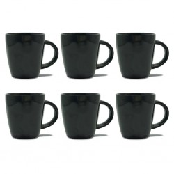 Black Mug 6 pcs Stoneware BT-CUC14