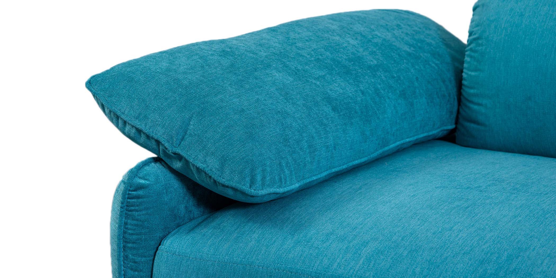 Comfy Sofa 3+2+1 in Sky Blue Col Fabric
