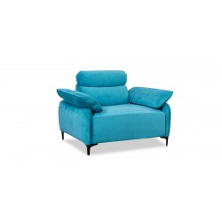 Comfy Sofa 3+2+1 in Sky Blue Col Fabric