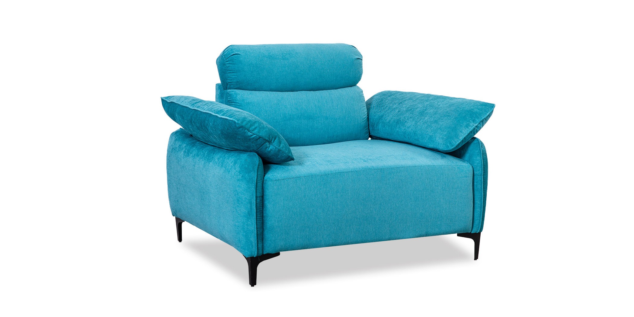 Comfy Sofa 3+2+1 in Sky Blue Col Fabric