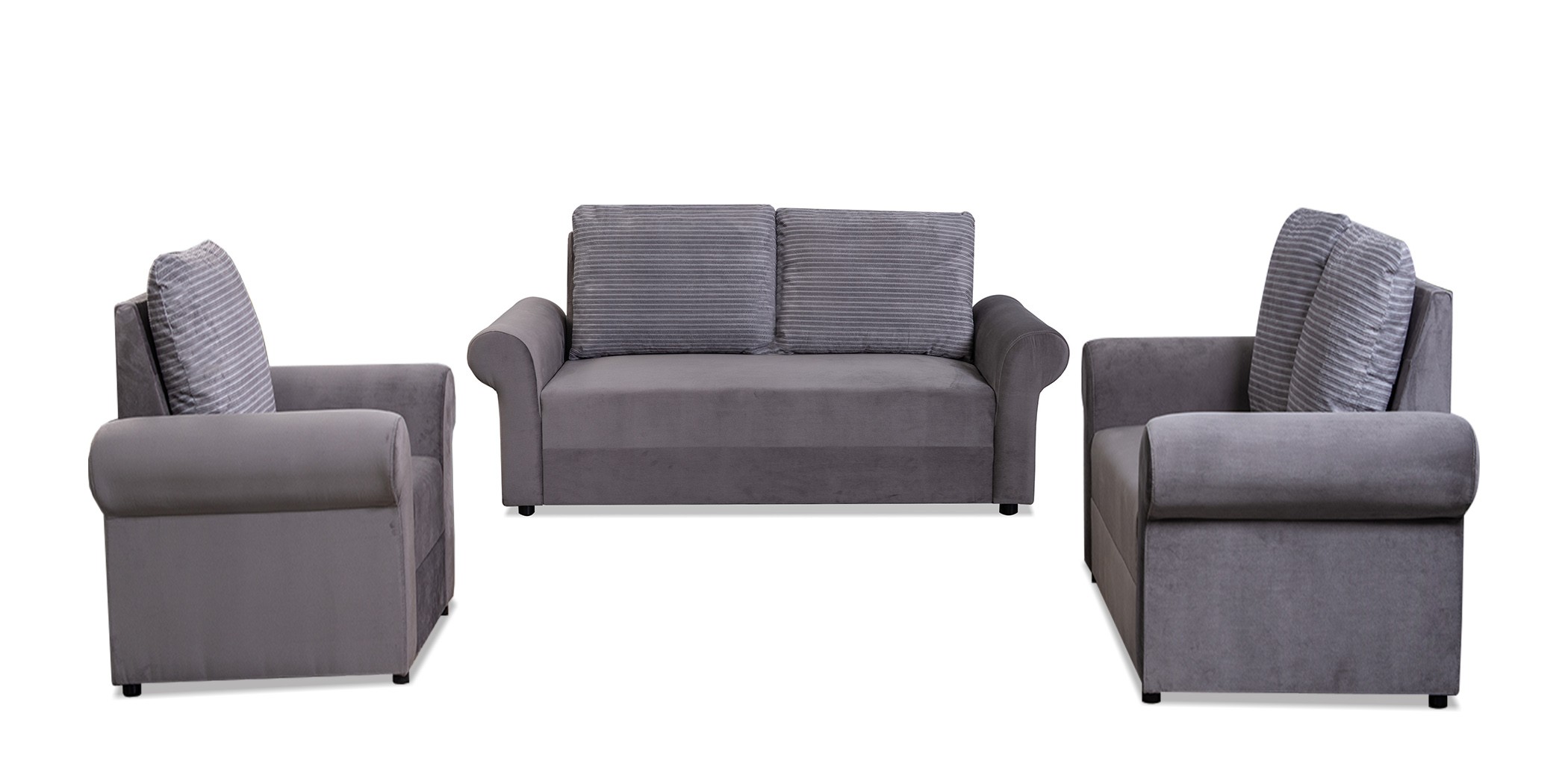 Lina Sofa 3+2+1 Oakley Graphite Col