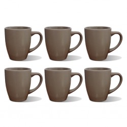 Light Brown Mug 6 pcs Stoneware BT-CUC15
